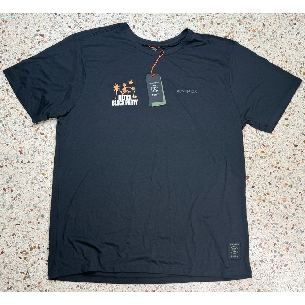 Roark Run Amok Ultra Block Party 12 Backyard Replay Men's T-Shirt Size XL